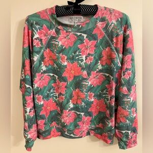 🔥🔥 WILDFOX Pink and Green Floral Top